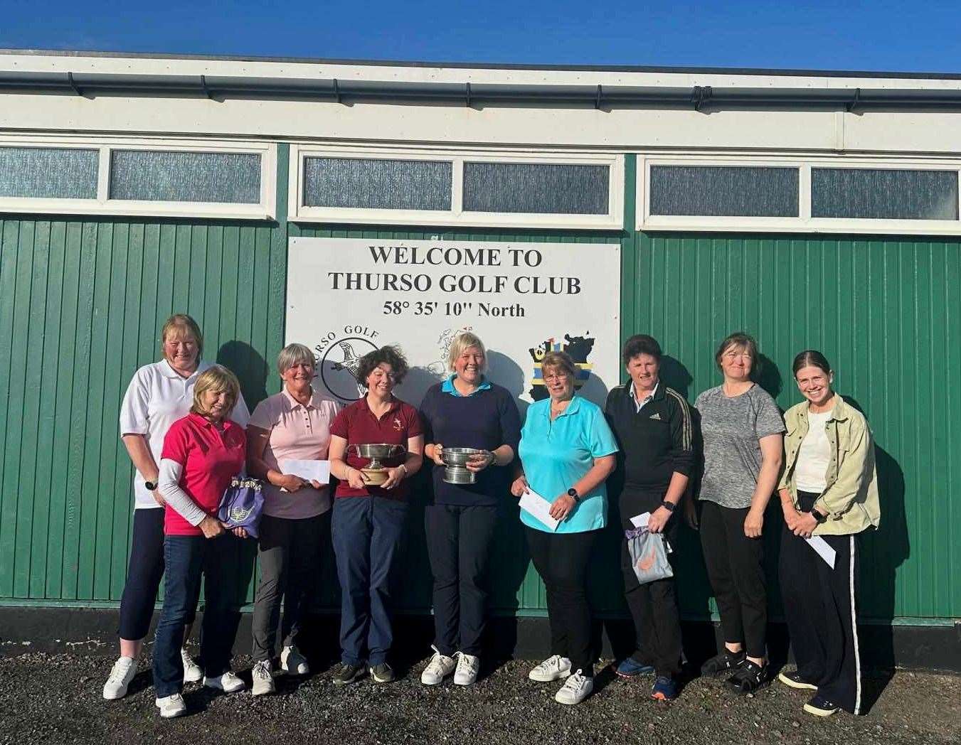From left: Lyndsay Stott, Jane Grant, Sandra Rollinson, Aileen Simmonite, Laura Durrand, Jean Sutherland, Dee Macangus, Michelle Clouston and Rebecca Munro.