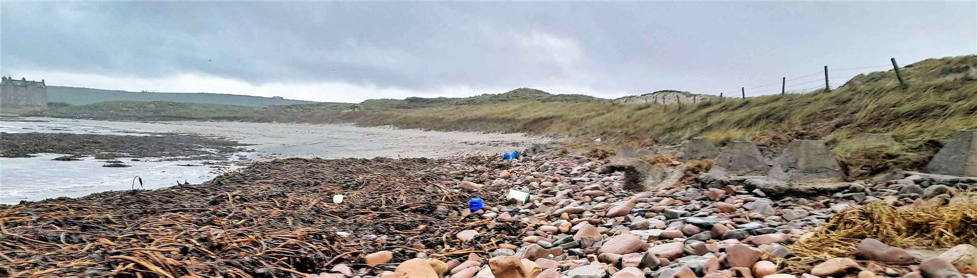 Freswick beach was visited by Dorcas and Allan Sinclair who founded Caithness Beach Cleans.