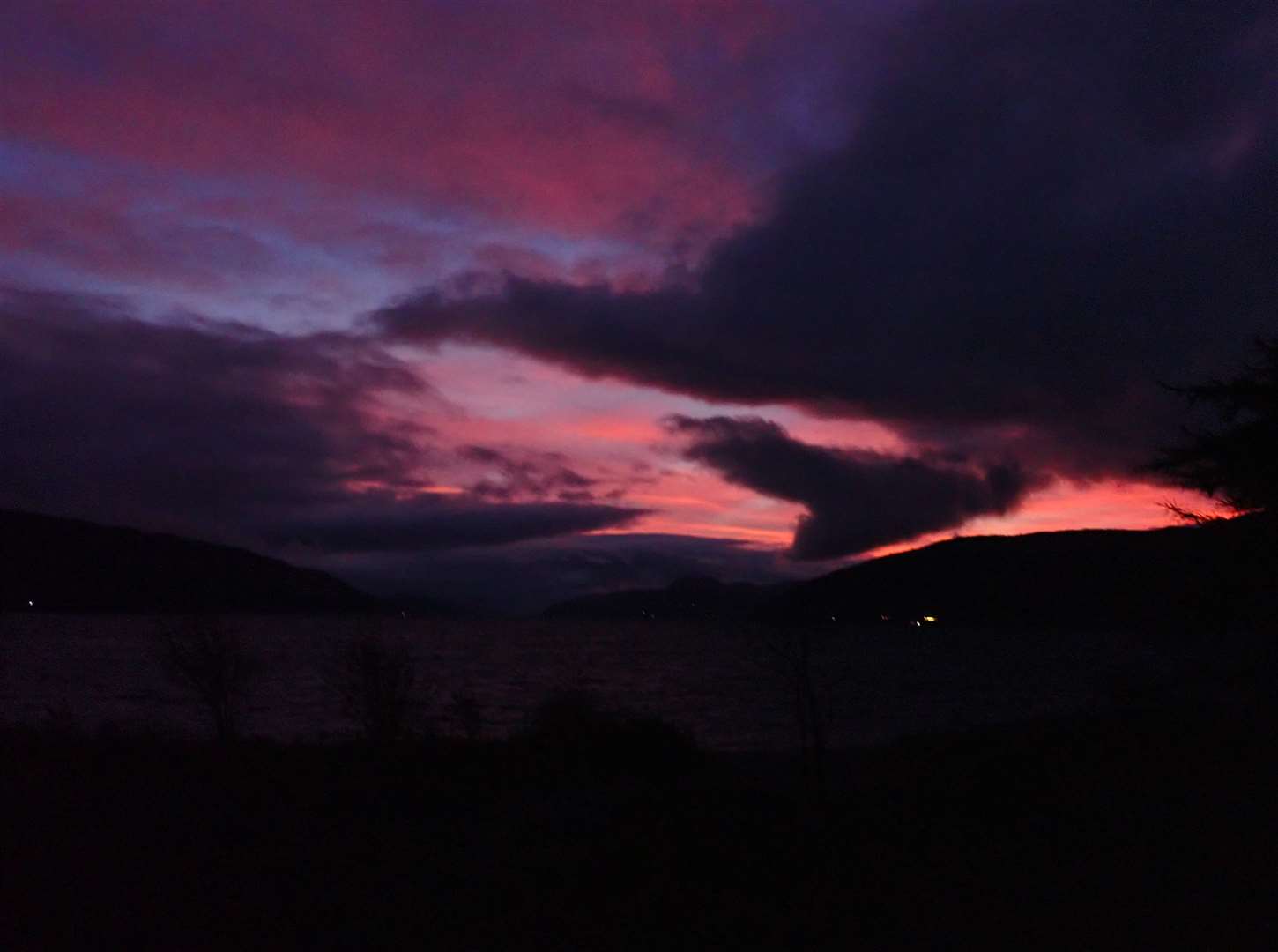 Red sky at night: A glorious view from the beach-side path.