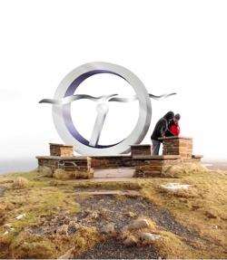 The Second World radar installations at Dunnet Head inspired the design of this sculpture to be installed at the viewpoint on the headland.