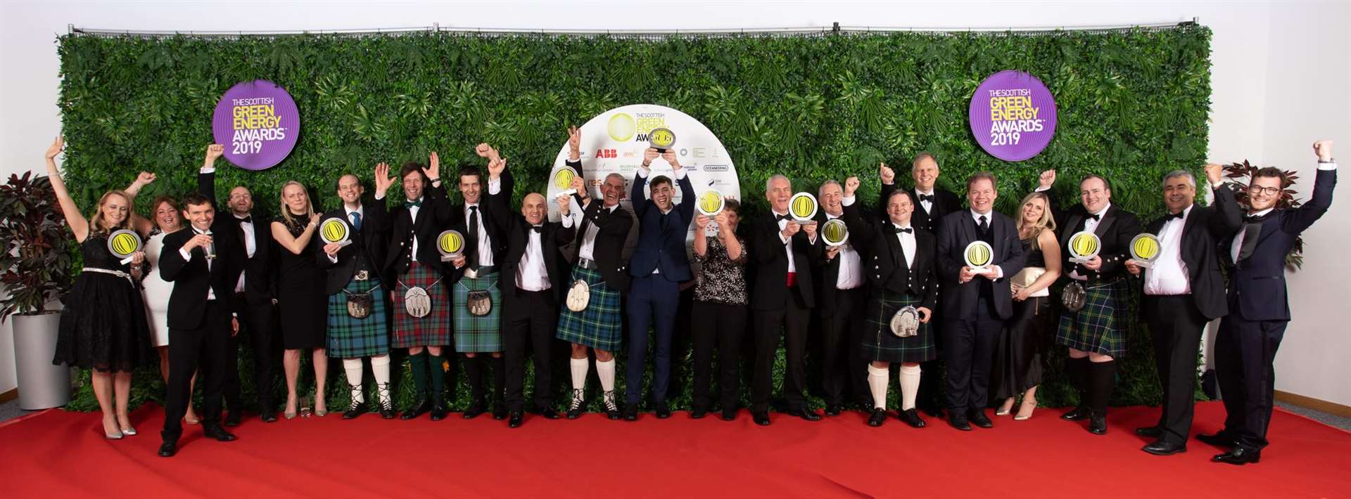 All the winners at the 2019 Scottish Green Energy Awards in Edinburgh.