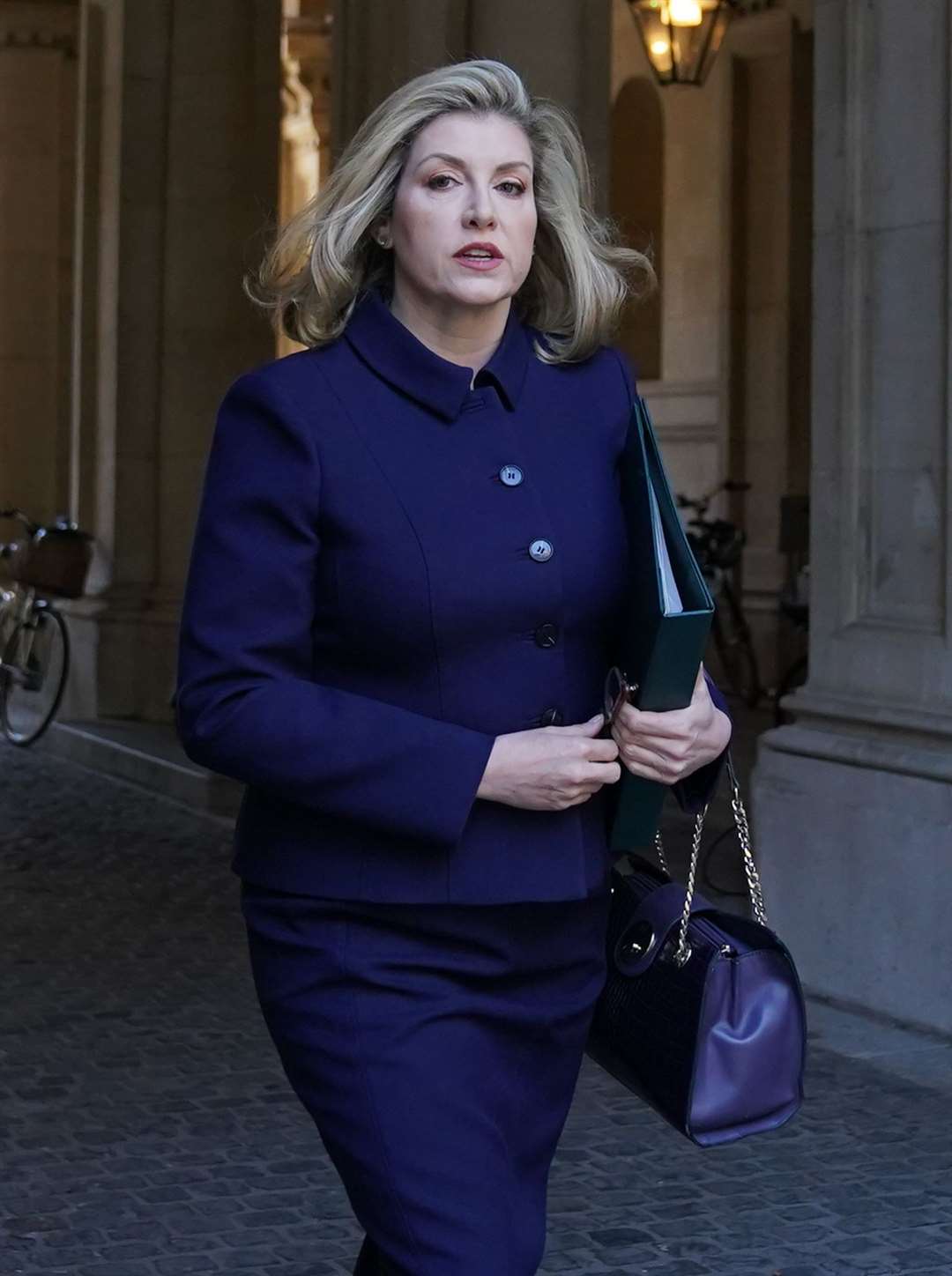 Leader of the House of Commons Penny Mordaunt arrives in Downing Street, London, for a Cabinet meeting (Stefan Rousseau/PA)