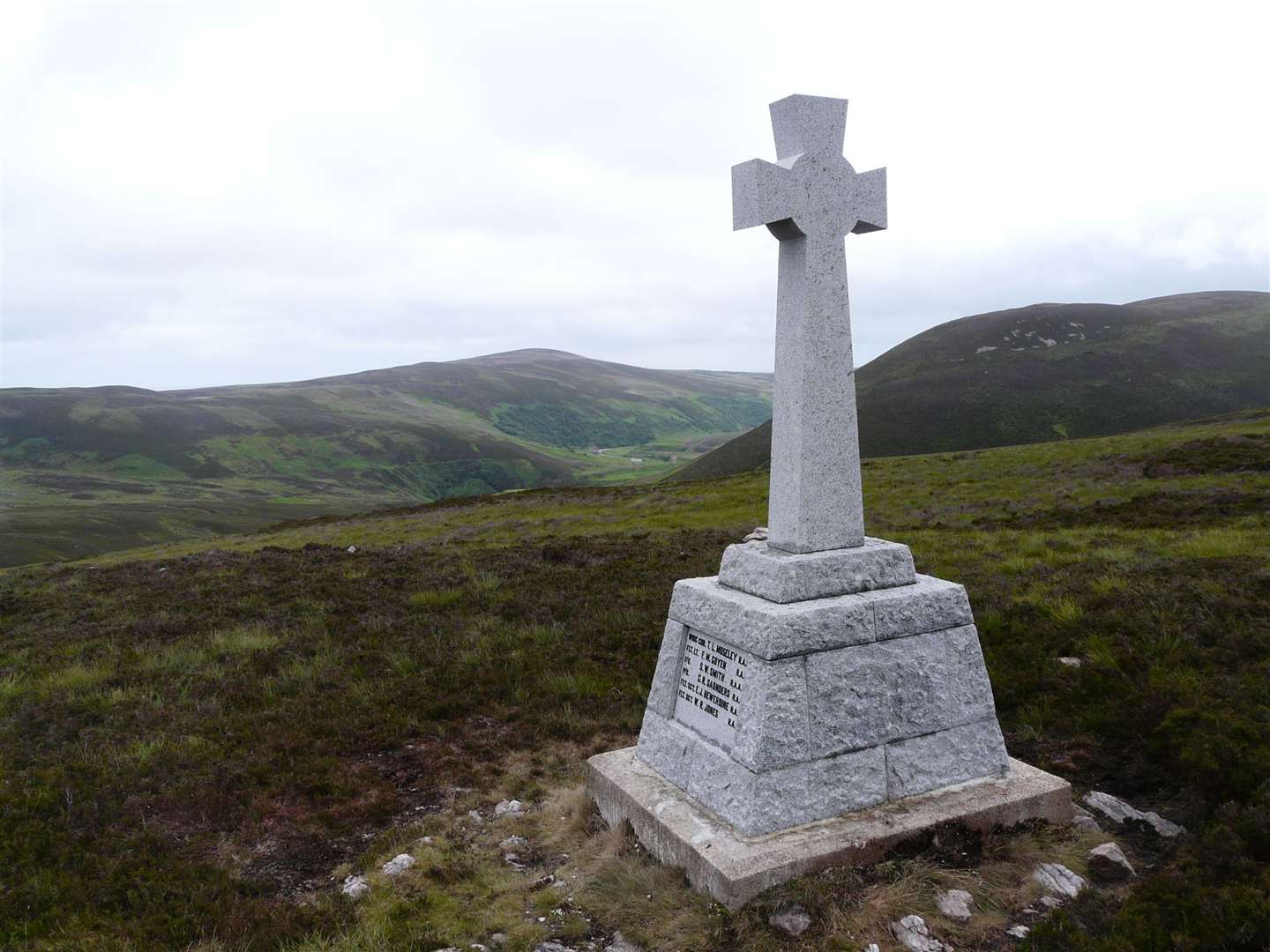 The memorial at Eagle's Rock, inland from Dunbeath and Berriedale. Picture: Alan Hendry