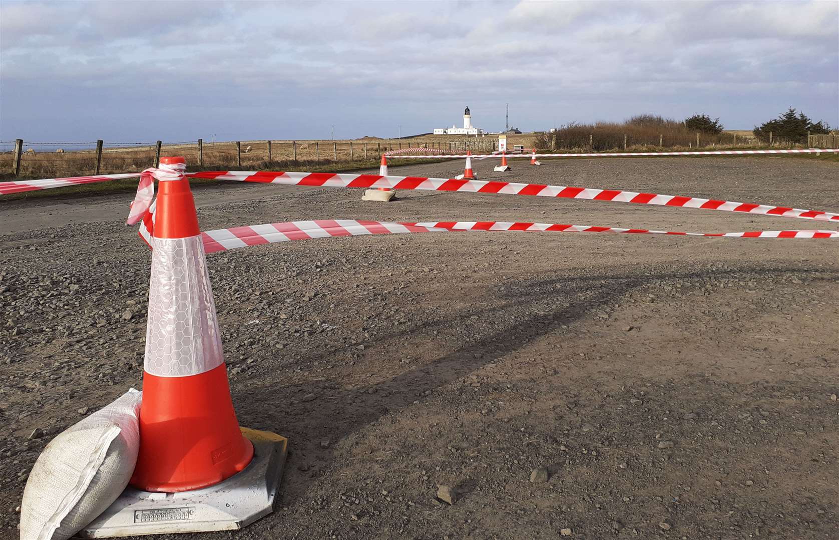 Noss Head, near Wick – one of 15 car parks across the north Highlands that were closed by Highland Council ahead of Easter weekend.