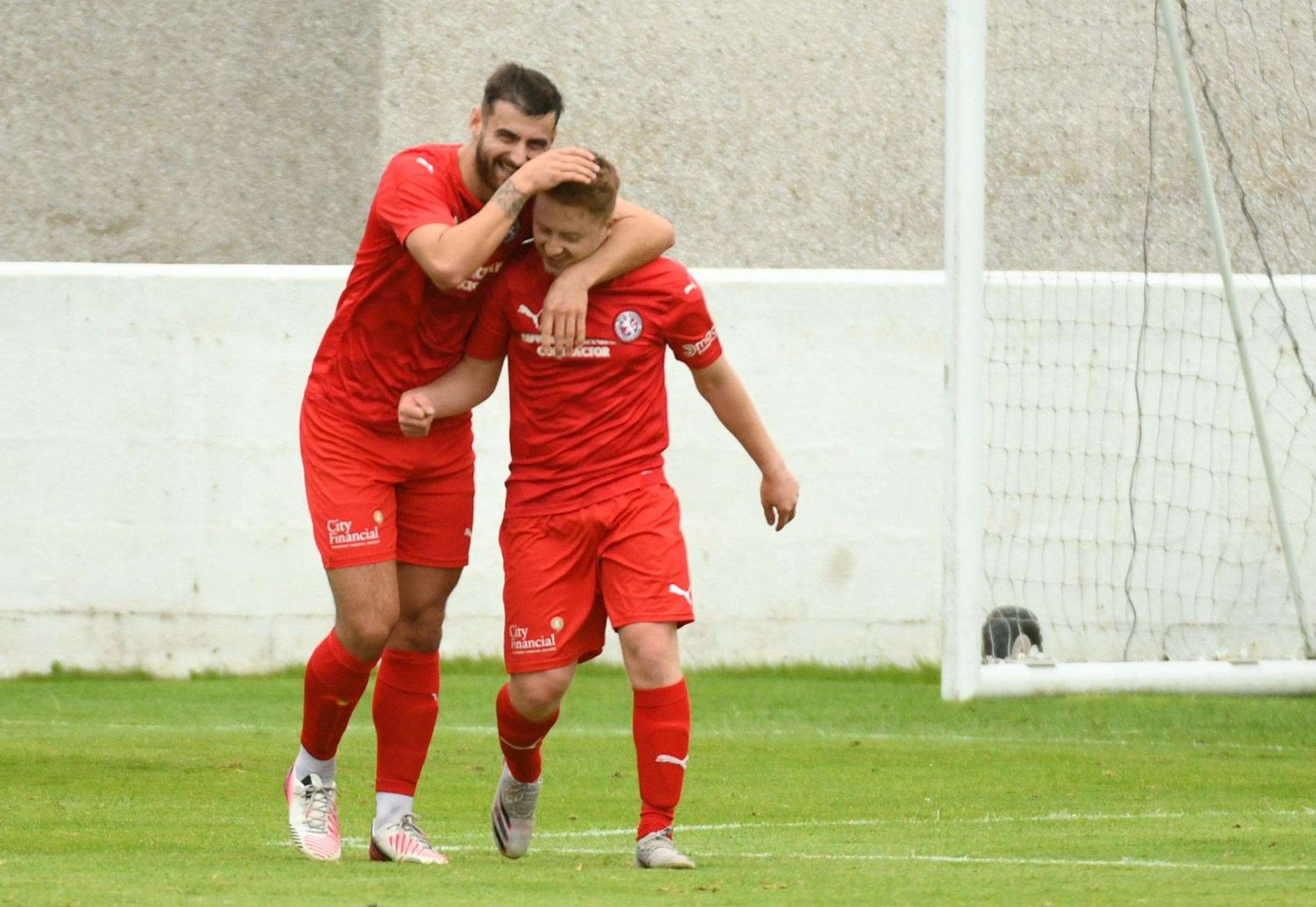 Jordan Macrae and Andrew Macrae, Brora Rangers. Picture: James Mackenzie.