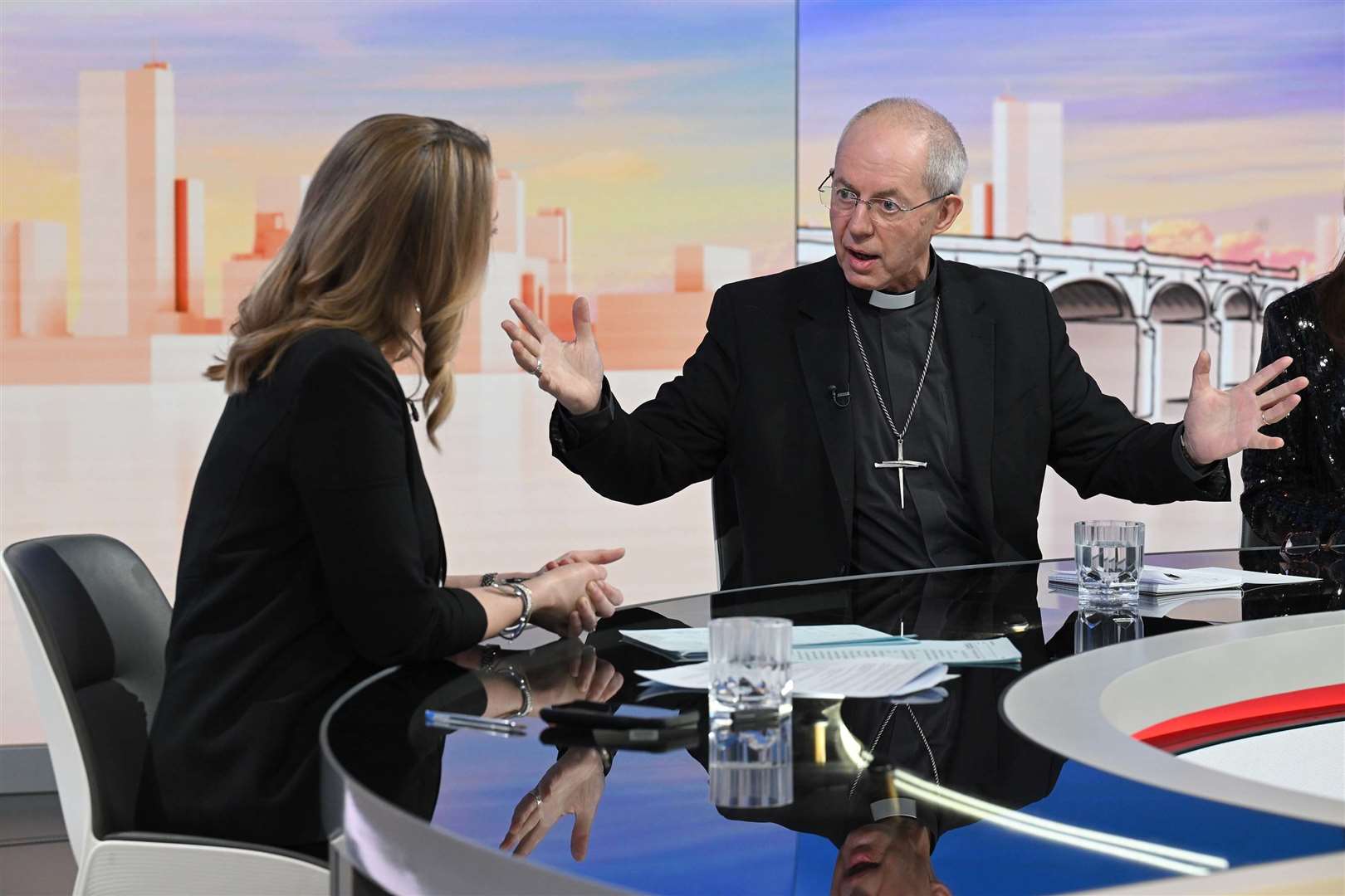 The Archbishop of Canterbury appeared on Sunday With Laura Kuenssberg (Jeff Overs/BBC/PA)