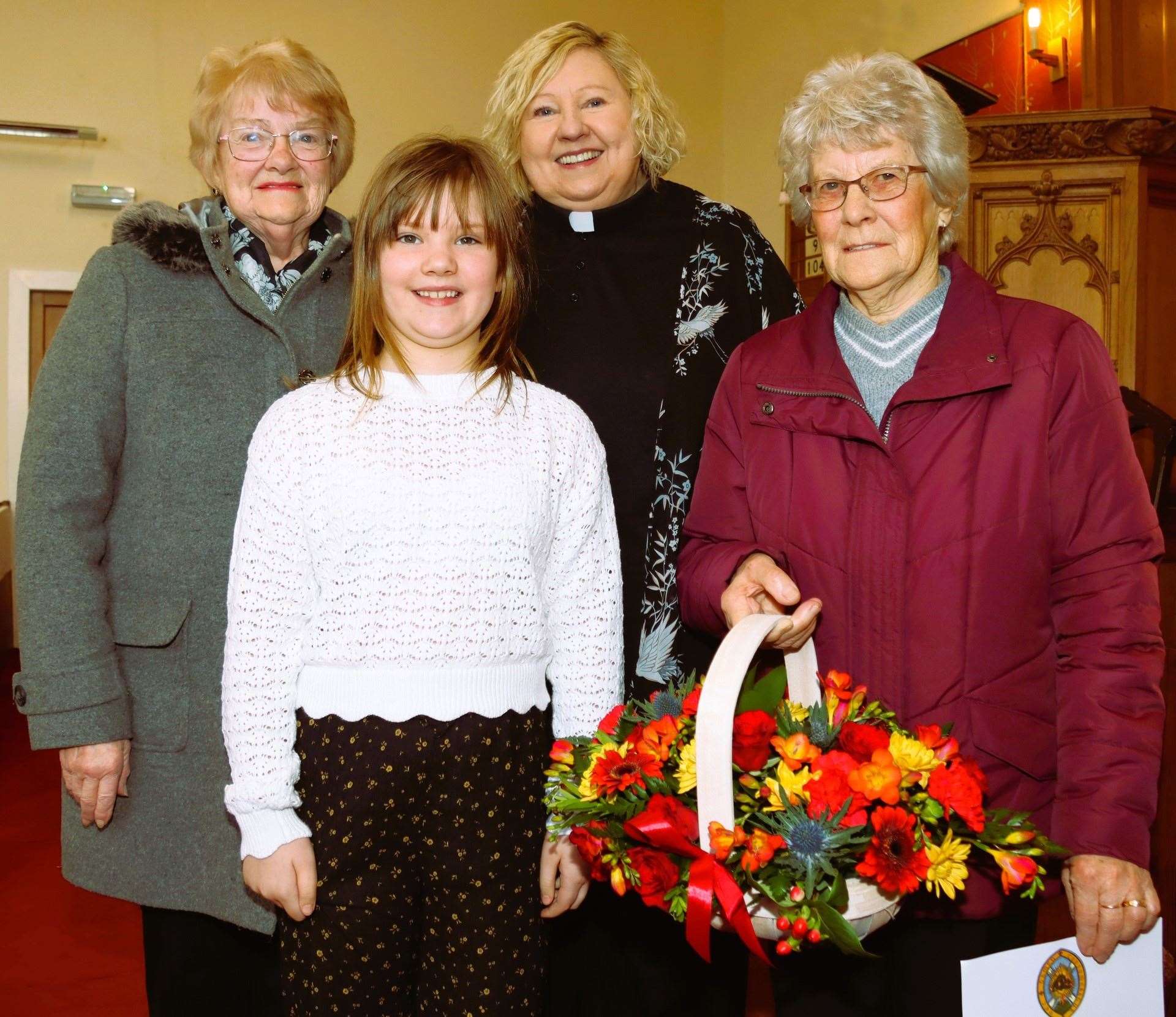 From left: Christine Shearer, Susanna Mackay, Rev Janet Easton-Berry and Cynthia Grant at the presentation. Picture: Neil Buchan