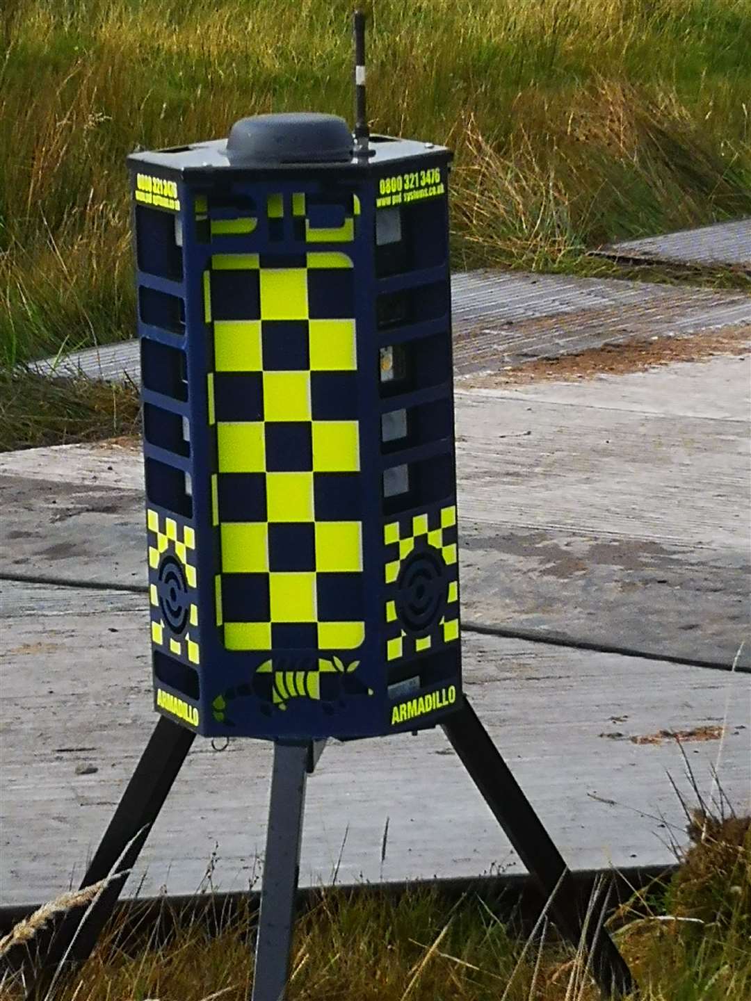 David Craig said he was astonished to encounter this 'Dalek-type' device at the Limekiln site recently.