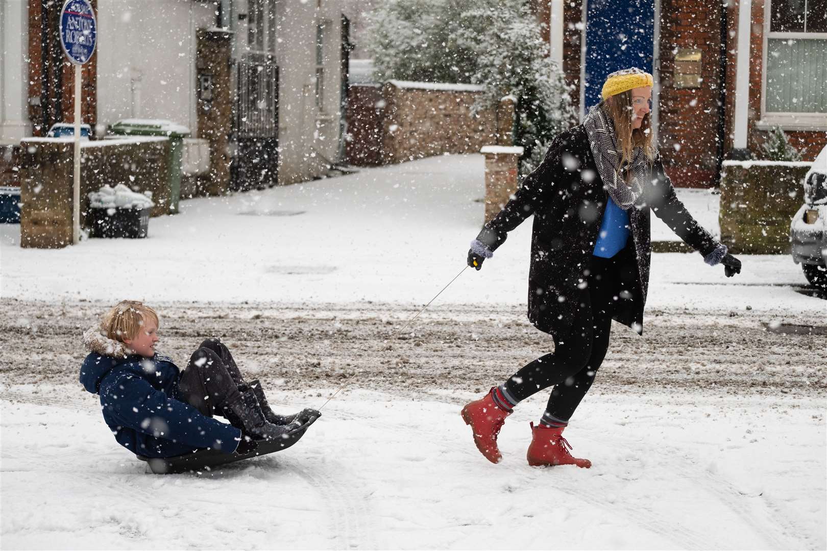 Venturing out in Kew, south-west London (Martin Keene/PA)