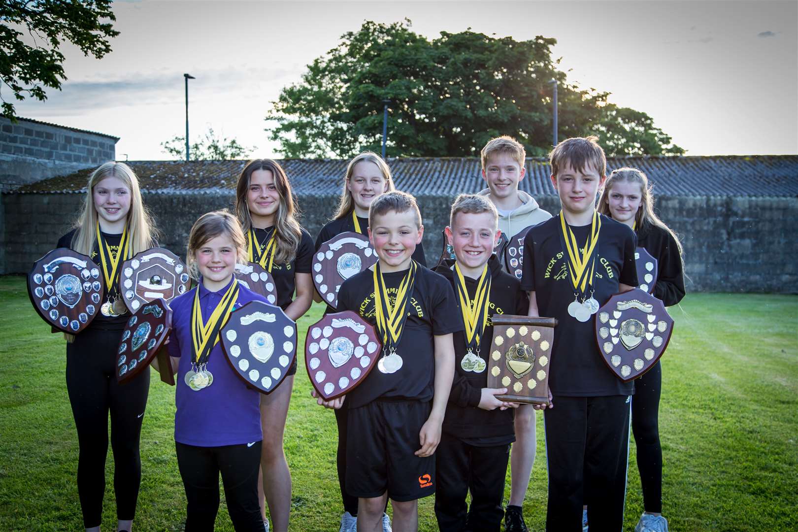 Wick Amateur Swimming Club trophy winners. Picture: Alan Taylor