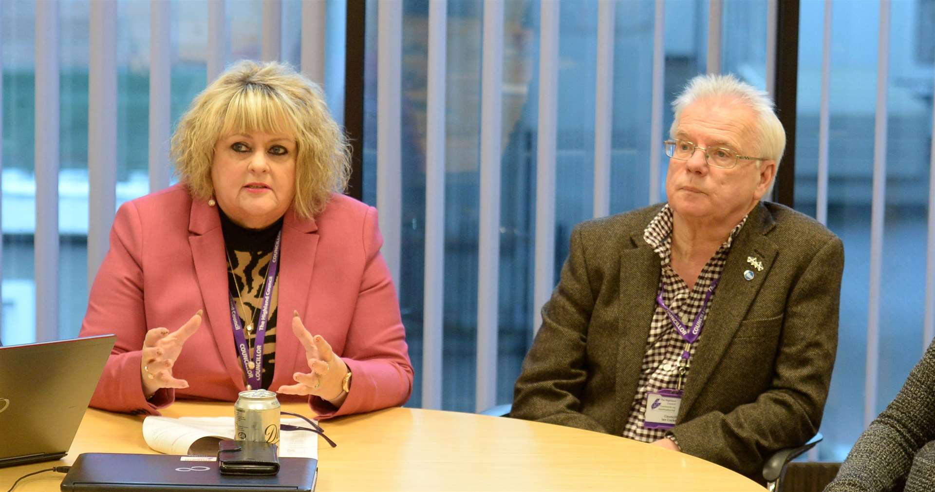 SNP co-leaders Cllr Maxine Smith and Cllr Ian Cockburn.