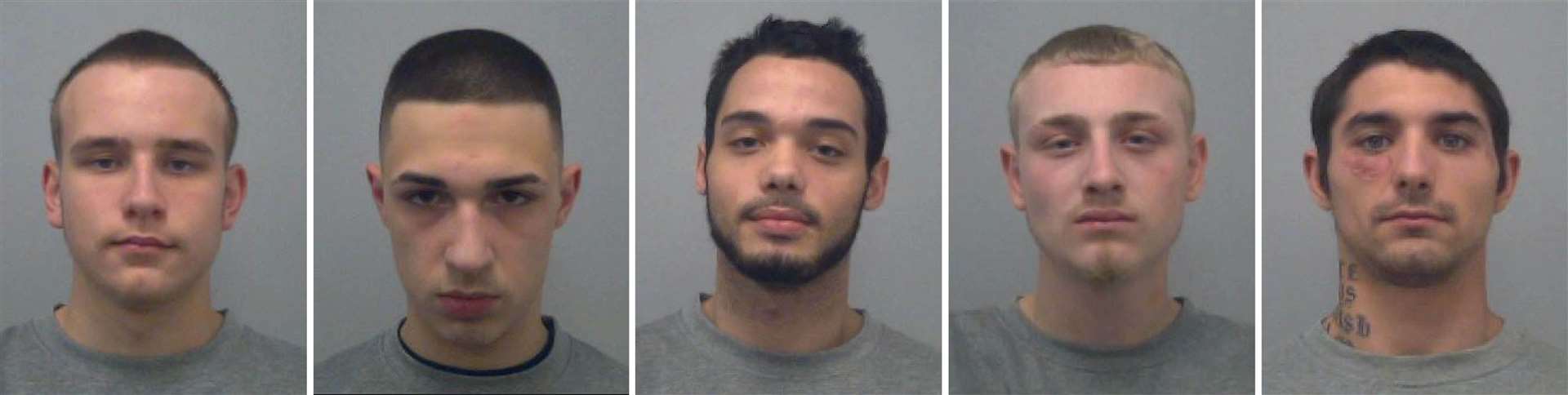 Jamie Chandler, Ben Potter, Clayton Barker, Charlie Chandler and Earl Bevans were sentenced for the murders on Wednesday (Thames Valley Police/PA)