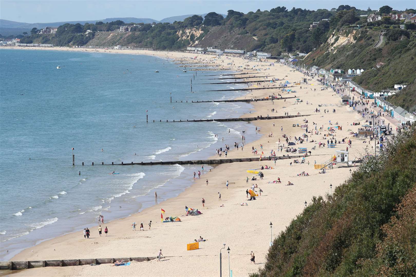 Holidaymakers may be encouraged to spend their summer at UK destinations, such as Bournemouth beach, if international travel is restricted (Jonathan Brady/PA)
