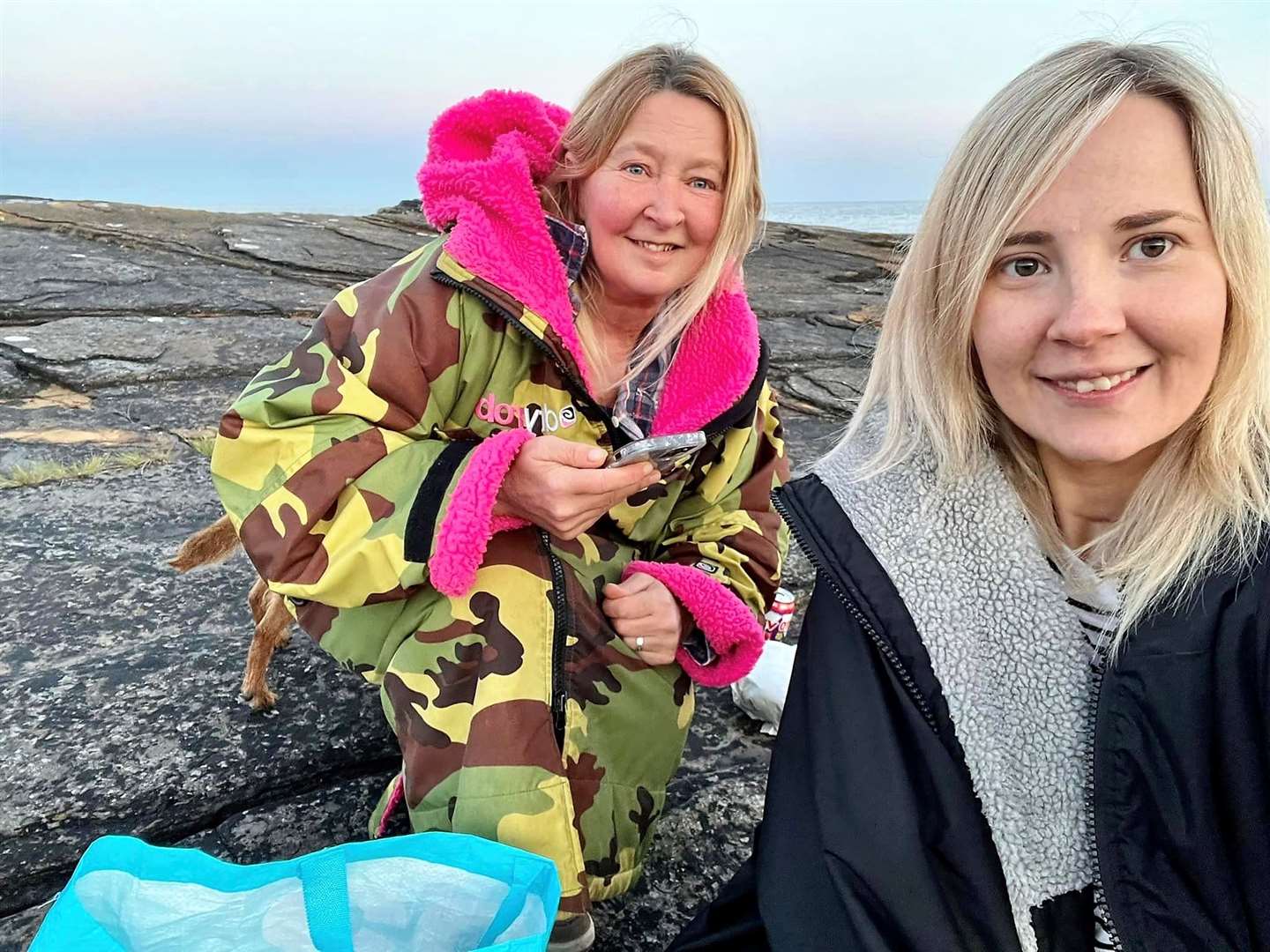 Davina Lyall, left, and Melissa Green have been involved with the preservation of the historic outdoor swimming pool on the outskirts of Wick.