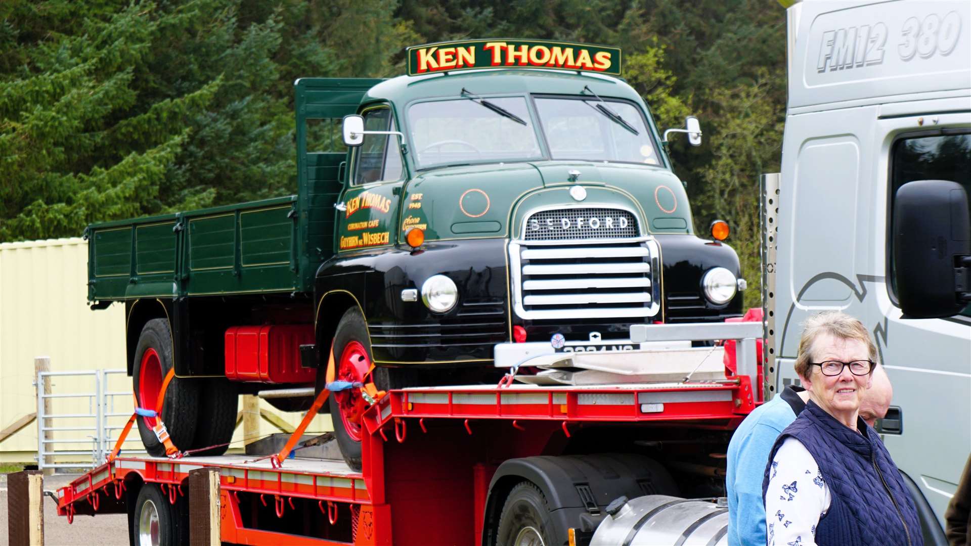 This vintage Bedford lorry was taking it easy. Picture: DGS