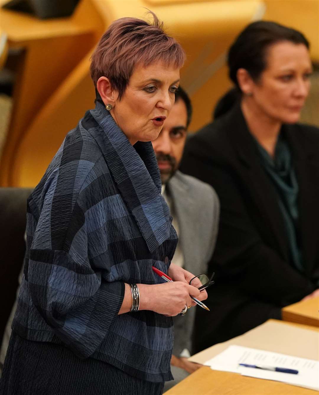 Angela Constance announced the inquiry at Holyrood (Andrew Milligan/PA)