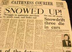 Snowed up! The way the Courier reported the tragedy in 1978.