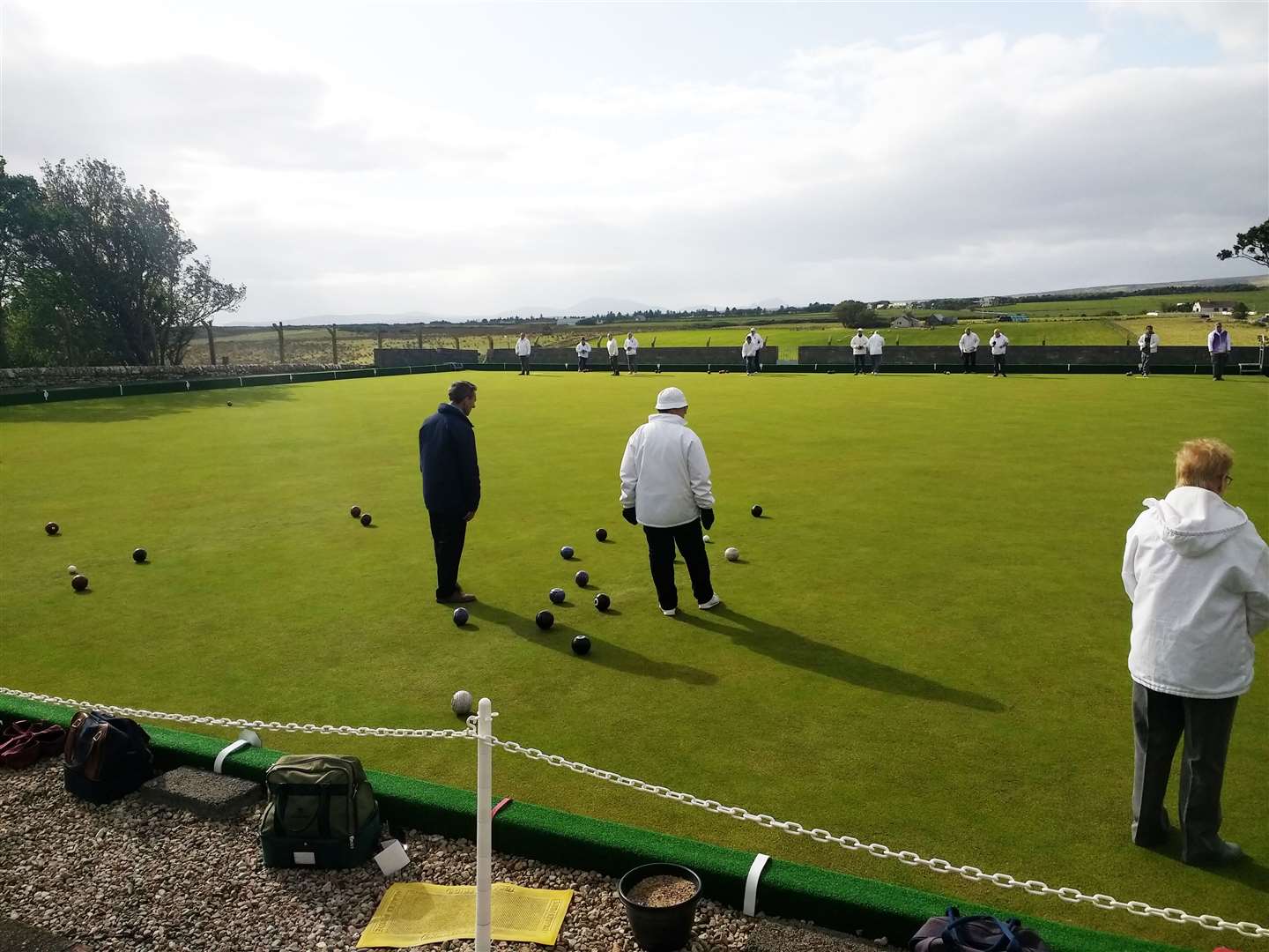 A Lybster Bowling Club competition against Wick St Fergus in August 2019. Picture: Marshall Bowman