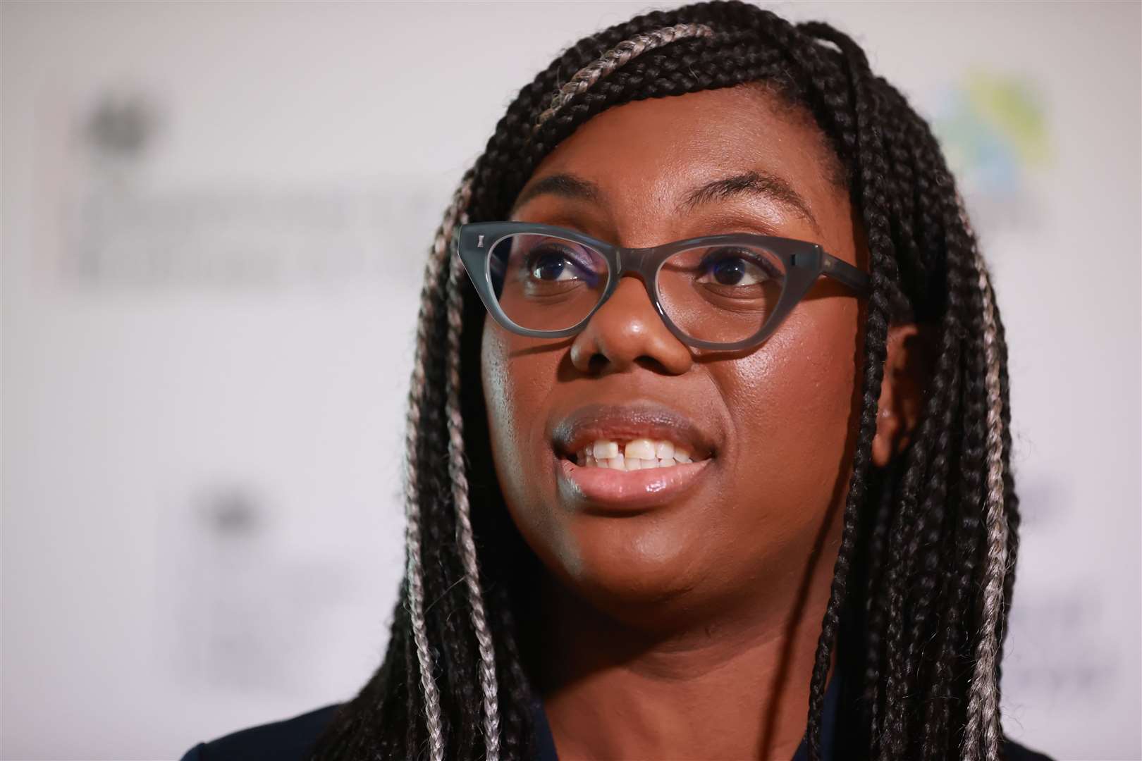 Business Secretary Kemi Badenoch said she was not looking to reduce the Royal Mail’s service remit (Liam McBurney/PA)
