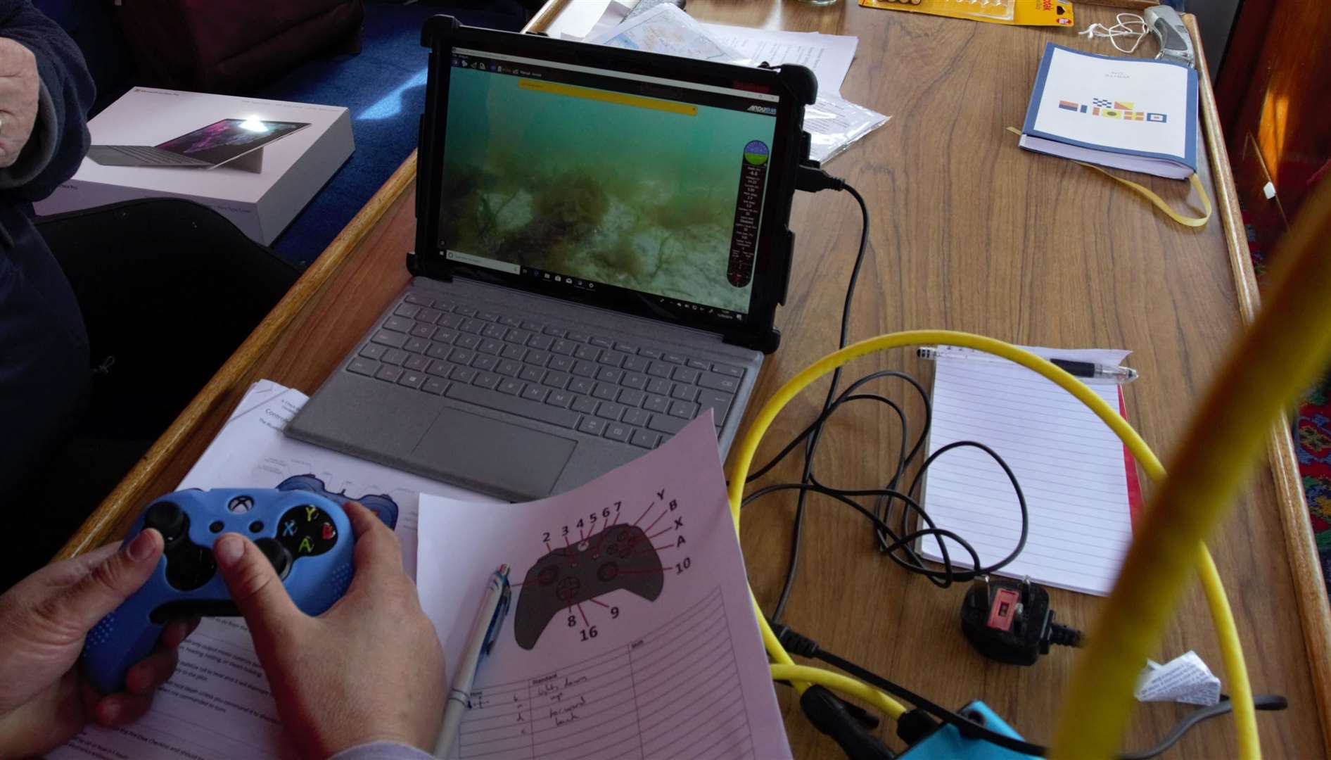 A remotely operated vehicle#s computer view, which was used by South Skye Seas Initiative for marine surveys. Picture: South Skye Seas Initiative.