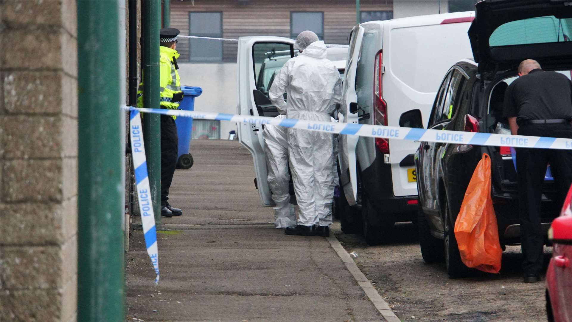 Police and forensic teams attended the house in Wick's Barrogill Street after the death in 2020.