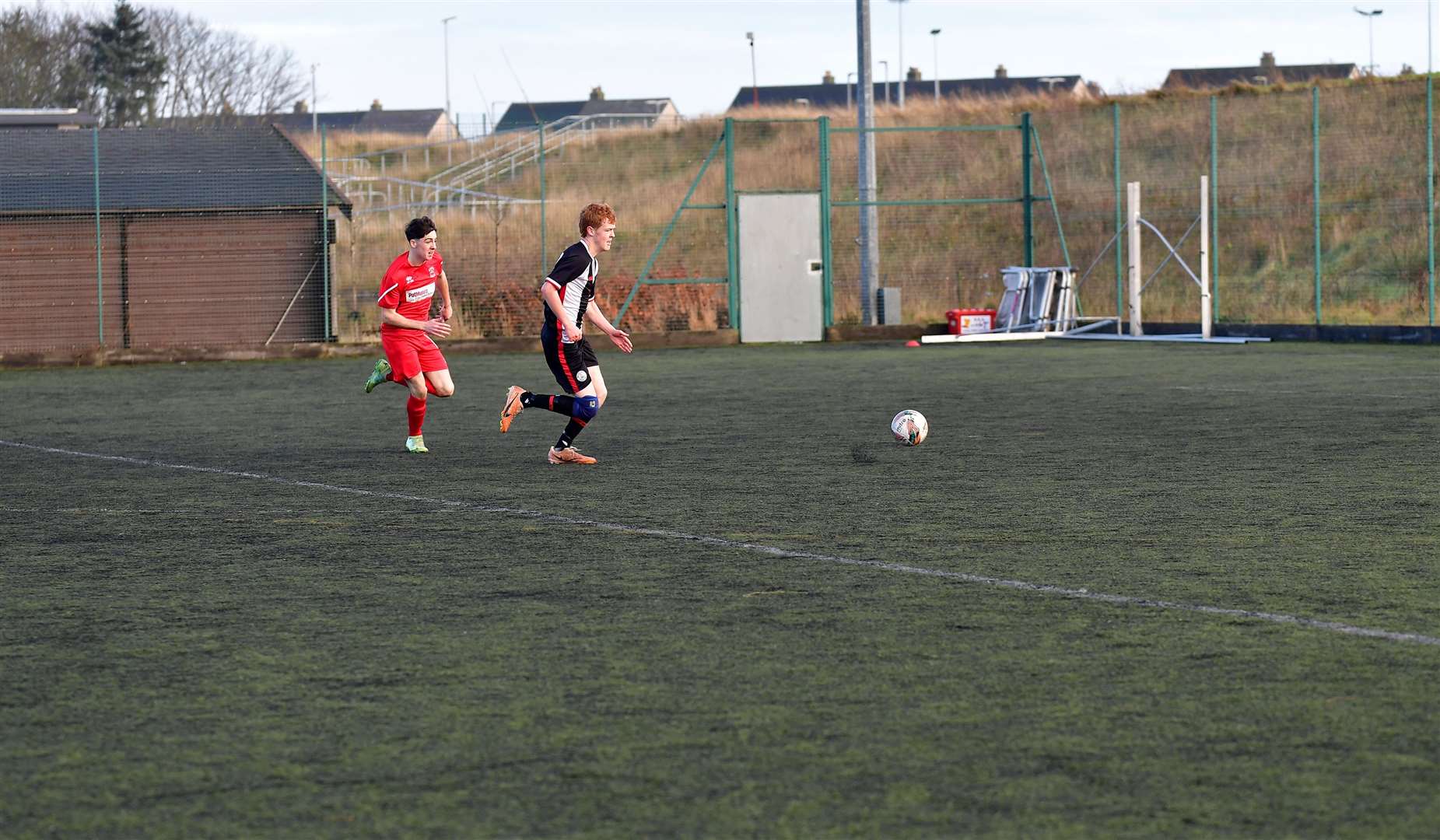 Youth football club Caithness United and local community councillors want Wick's all-weather pitch to be refurbished. Picture: Mel Roger