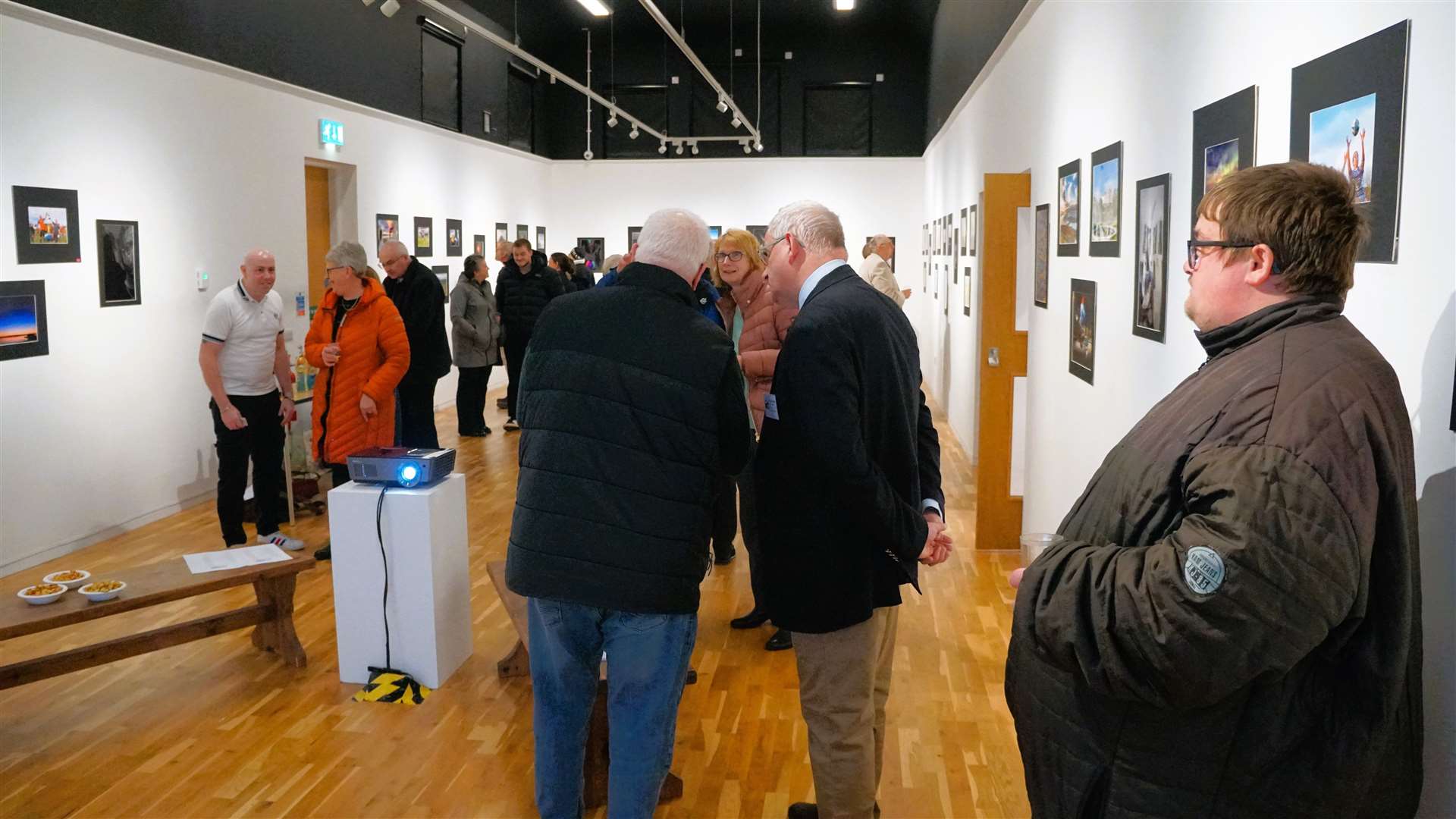 The opening night at Thurso Art Gallery saw many turn out to enjoy the display of photographic skills. Picture: DGS