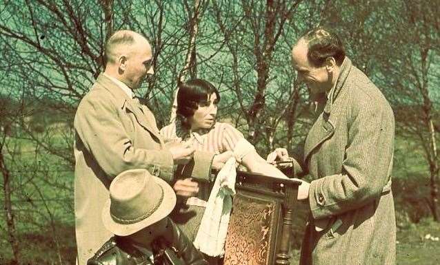 Nazi racial scientist Dr Robert Ritter taking a blood sample from a gypsy woman. Ritter was primarily focused on the racial study of Roma and Sinti. Picture: Creative Commons/Bundesarchiv