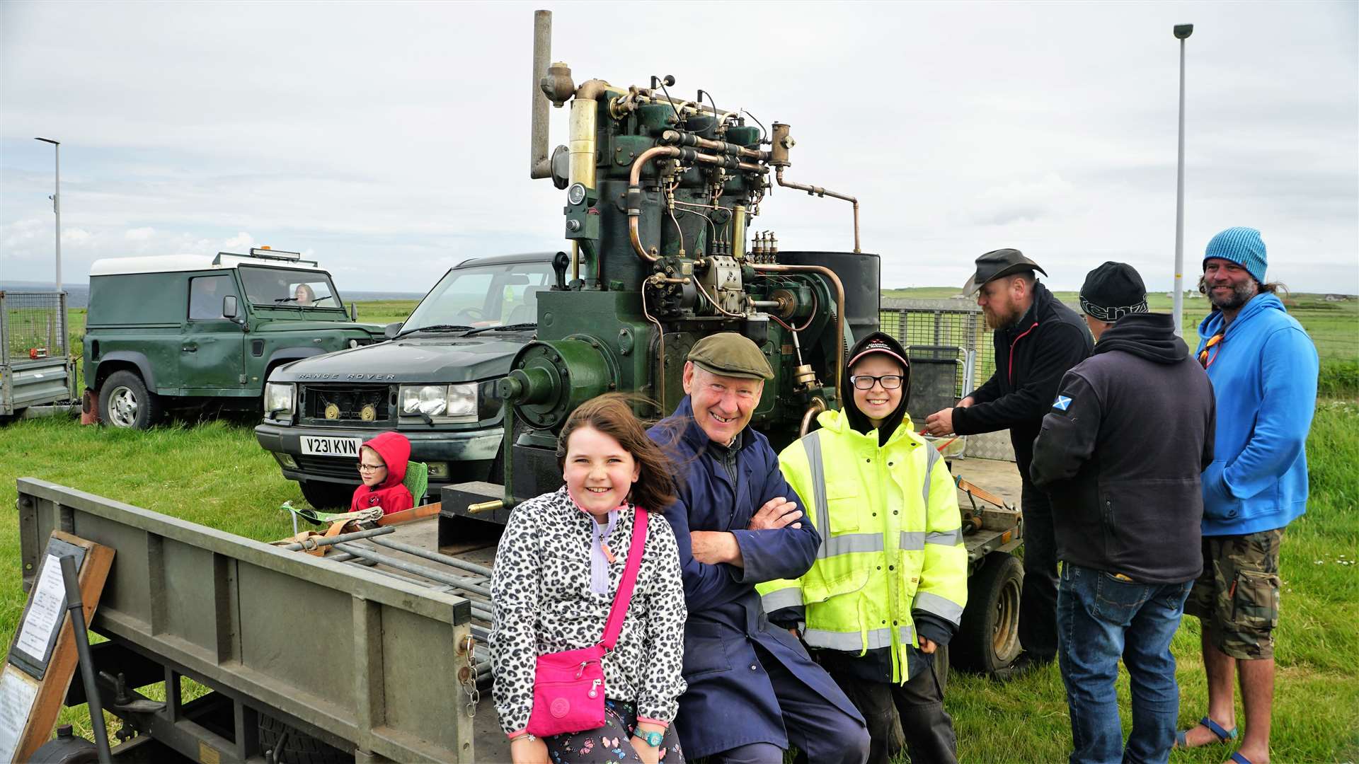 This 1945 Kelvin K3 Stationary Engine was voted Best Overall Exhibit. It is owned by D and G Broughton from Brough and had previously been fitted within the Isabella Fortuna fishing vessel. David Broughton is pictured with his grandchildren Benjamin and Hannah. Picture: DGS