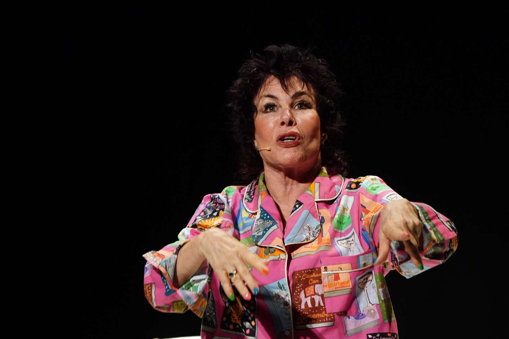 Ruby Wax met the royal couple during their private visit to Iona (Ian West/PA)