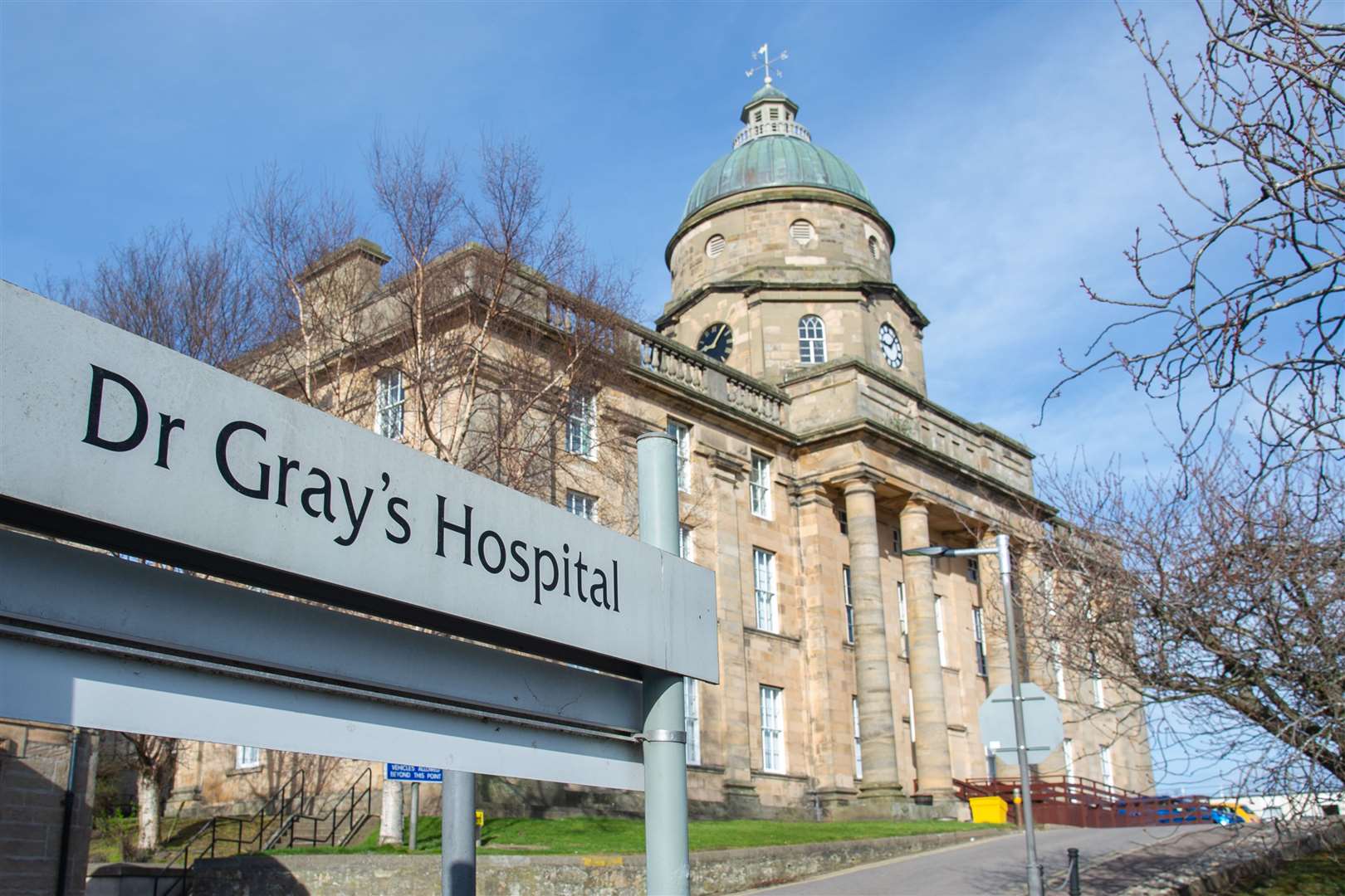 The health secretary announced funding for Dr Gray's Hospital in Elgin. Picture: Daniel Forsyth