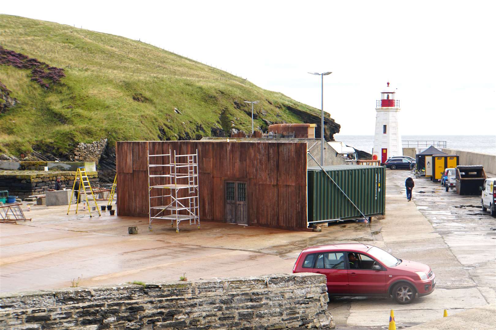 Lybster harbour is a location for Netflix series The Crown.