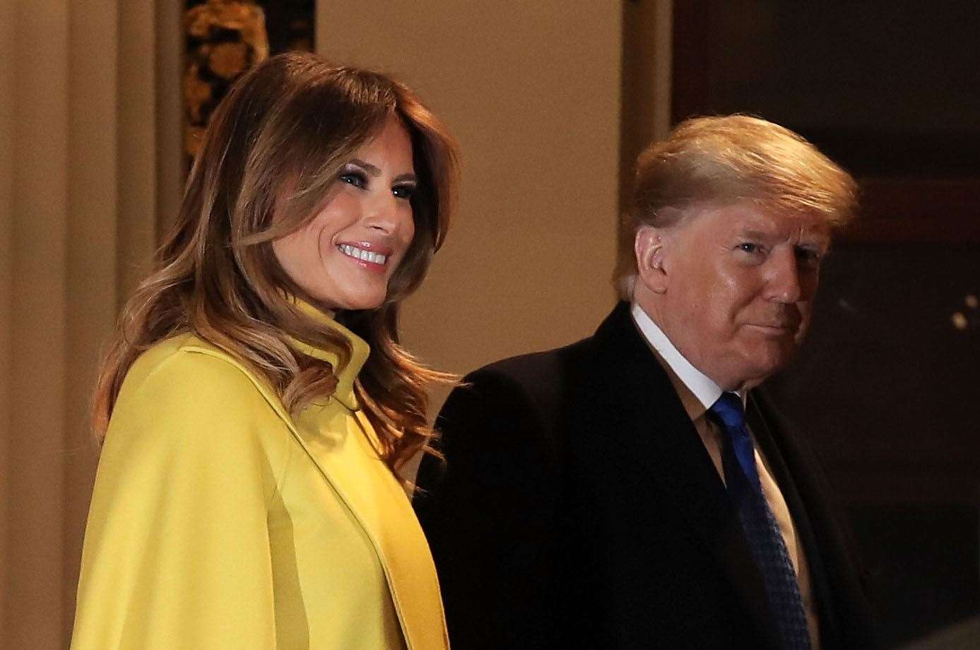Donald Trump and his wife Melania (Dan Kitwood/PA)