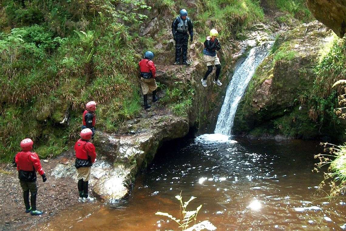 A group at Culloden Gorge with In Your Element.