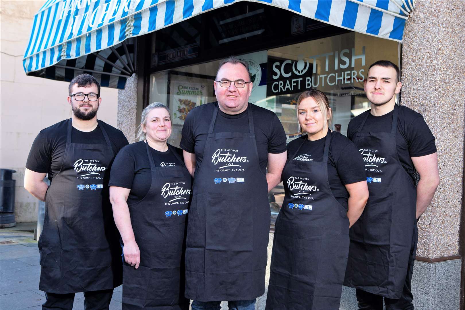 The team at Harrold Brothers butchers in Wick.