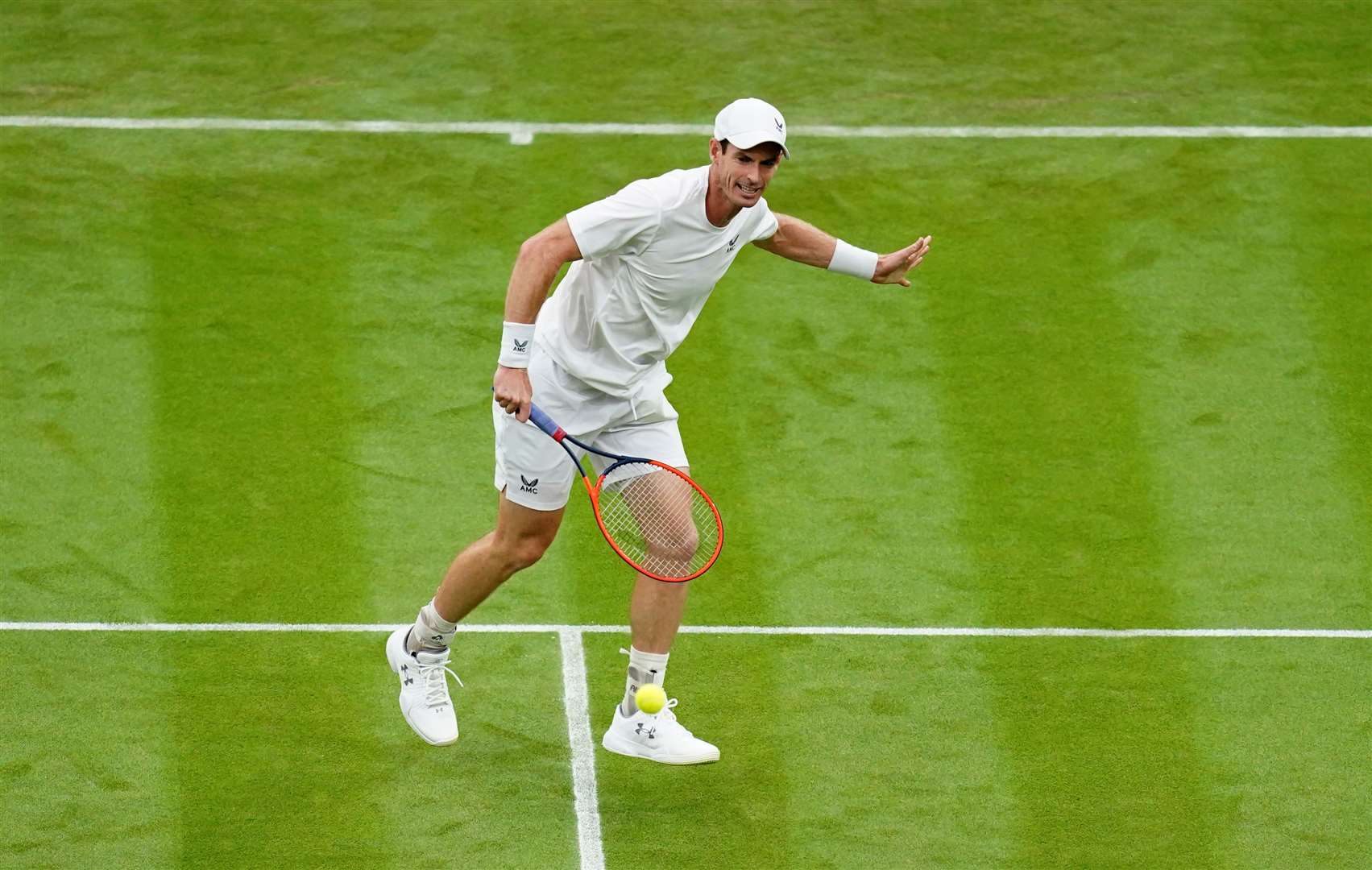 Andy Murray in action against Ryan Peniston on Centre Court (John Walton/PA)