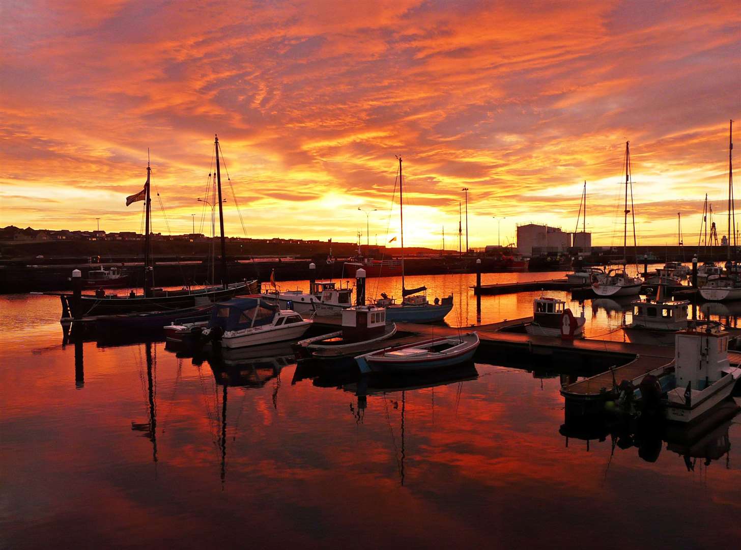 A September sunrise over the marina at Wick harbour. Picture: Alan Hendry
