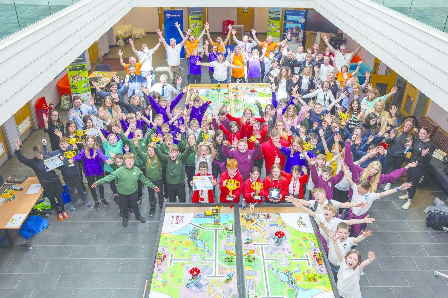 Far north pupils who took part in the First Lego League Challenge North Highland Tournament.