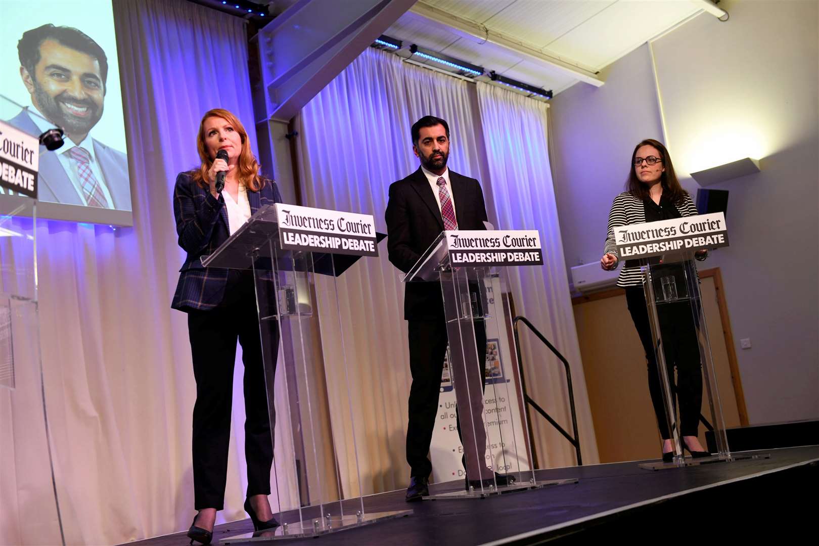 Nicky Marr, Ash Regan, Humzah Yousaf and Kate Forbes. Picture: Callum Mackay.