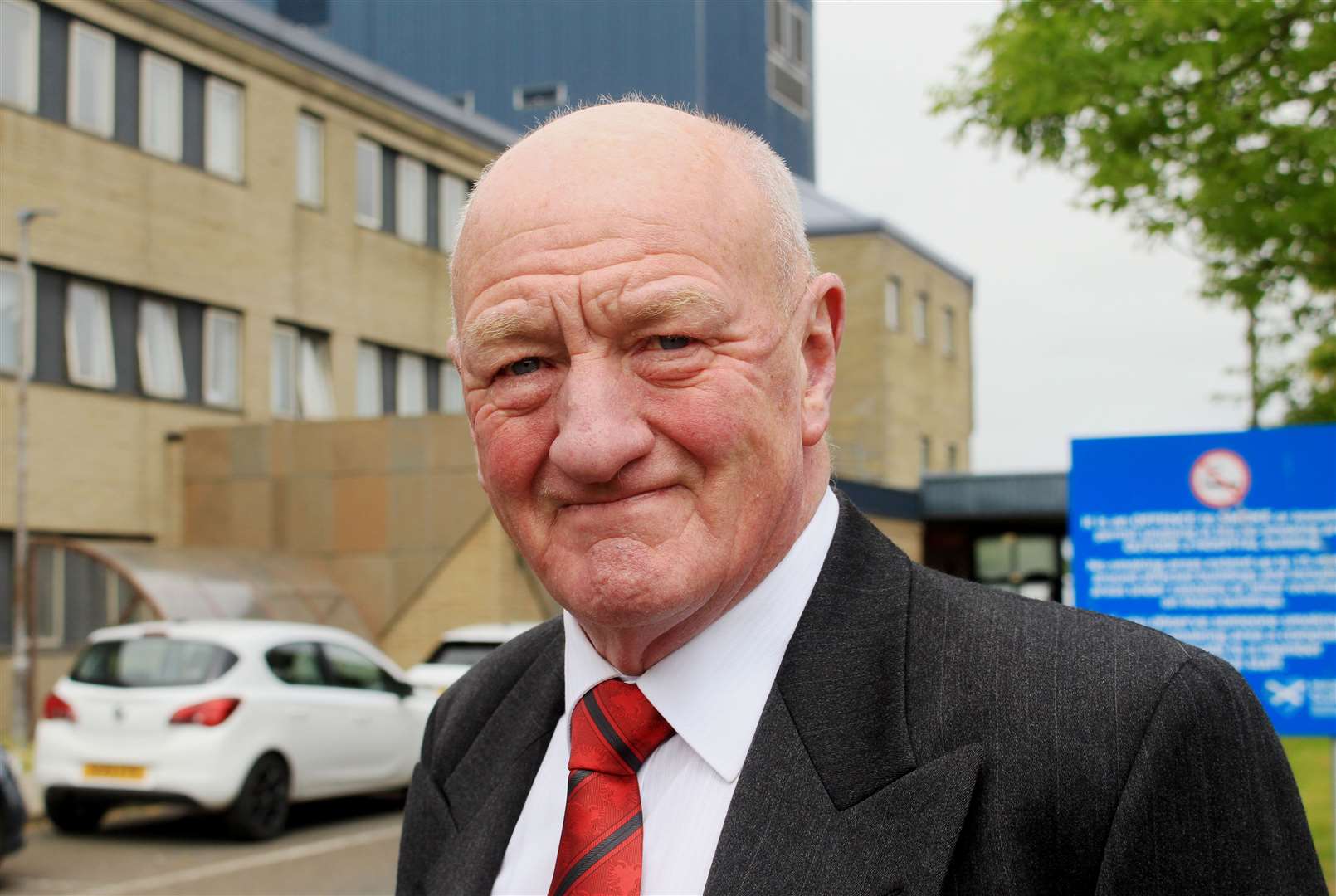 CHAT vice-chairman Iain Gregory outside Caithness General Hospital. The group is calling on Highland Council to have 'a rapid rethink' of the visitor levy proposal. Picture: Alan Hendry