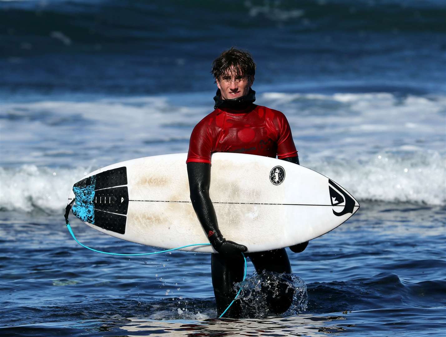 Craig McLachlan won the Scottish National Surfing Championships men’s title for a second successive year and for the third time in all. Picture: James Gunn