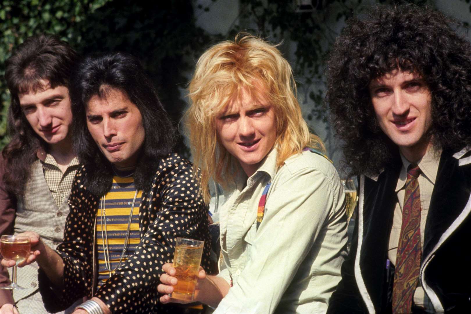 Queen in 1976 – John Deacon, Freddie Mercury, Roger Taylor and Brian May (PA)