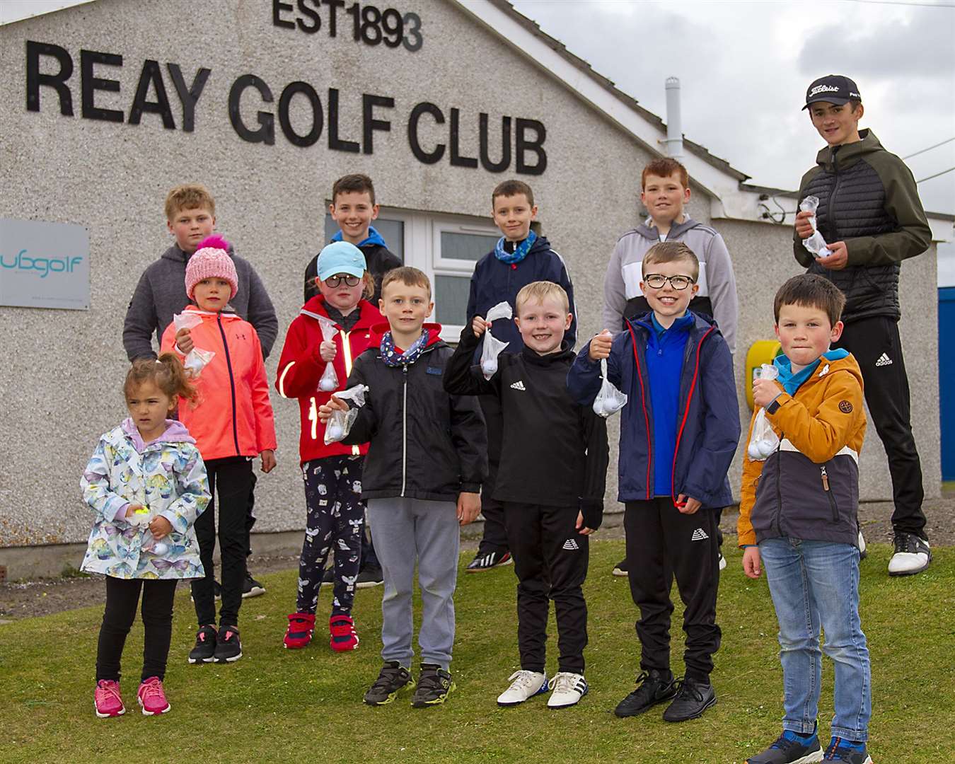 Winners in Reay Golf Club's medal competition for juniors last Friday.