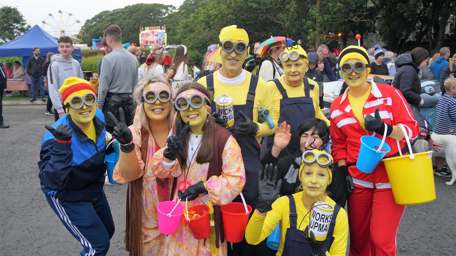 Procession of floats and fancy dress for Wick Gala Week 2022. Picture: DGS