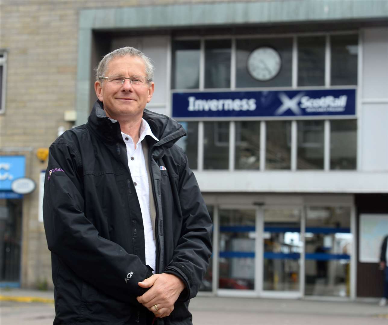 Frank Roach of HiTrans at Inverness railway station. Picture: Gary Anthony