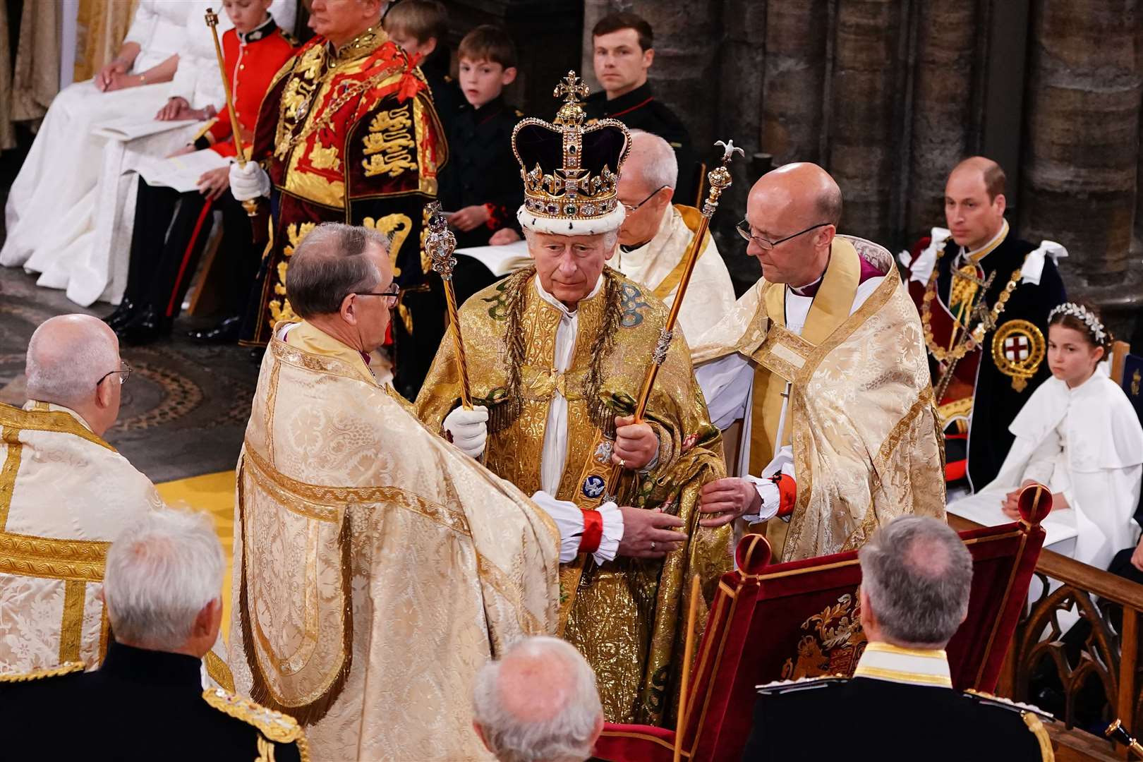 The coronation service was 'unbelievably moving' and the solemnity of the occasion was 'majestic'. Picture: PA Rota