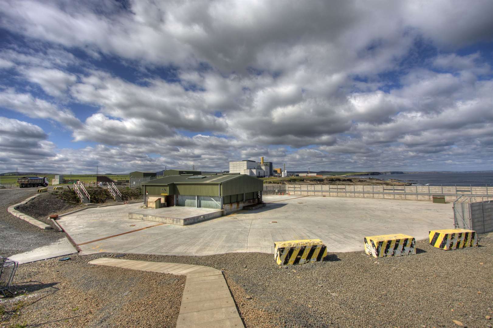 The shaft and silo are the historic intermediate-level waste stores at Dounreay that must be emptied and the waste repackaged for long-term storage.