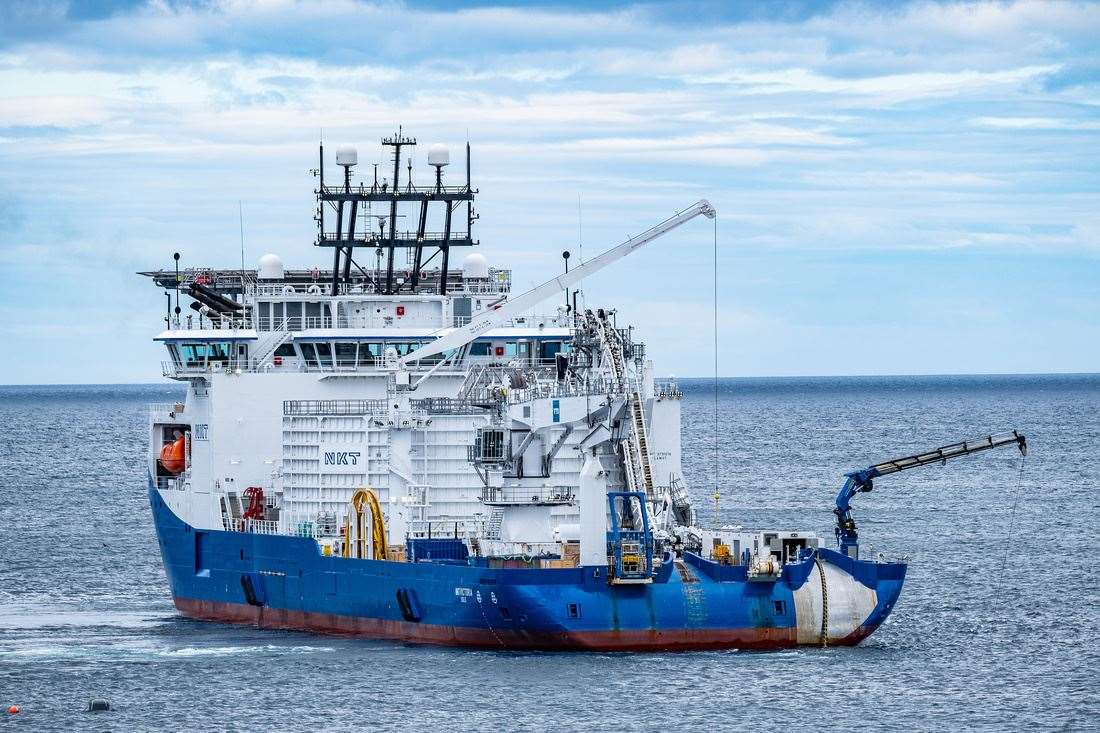 NKT Victoria subsea cable installation vessel.