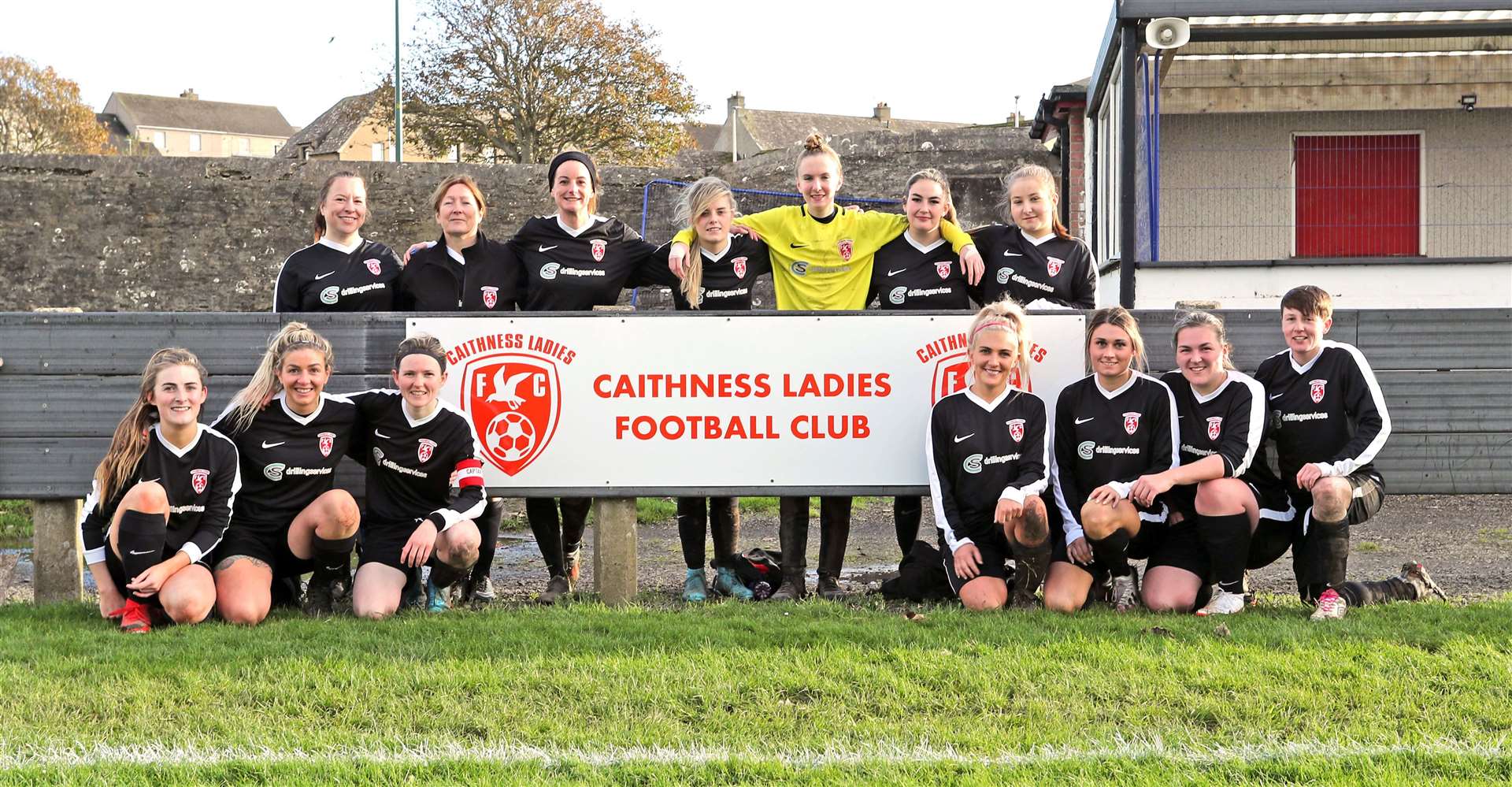 Caithness Ladies before their match against Clachnacuddin in Thurso on Sunday. Picture: James Gunn