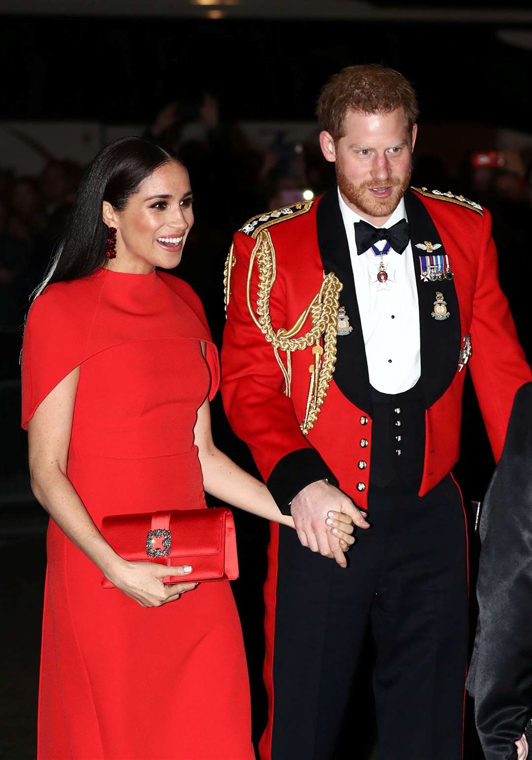 The Duke and Duchess of Sussex arriving at the Royal Albert Hall in London to attend the Mountbatten Festival of Music (Simon Dawson/PA)